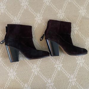 DARK BROWN RAG & BONE NEWBURY BOOTIES SIZE 40